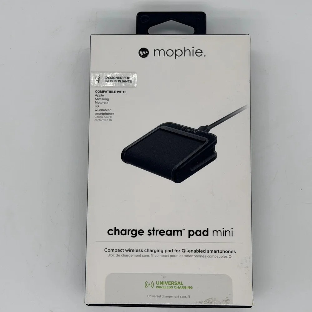 Mophie Charge Stream Pad Mini Wireless Charging Pad 5-watts With Micro USB Cable